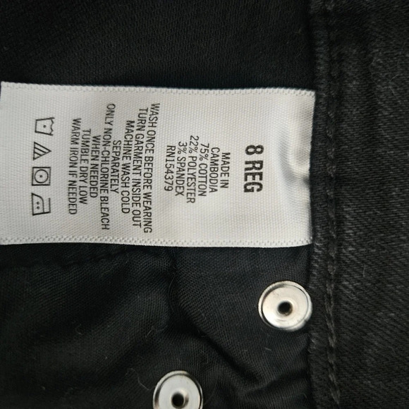 Aeropostale High Rise Ripped-up Black 8 Regular Jegging Jean - Picture 6 of 8